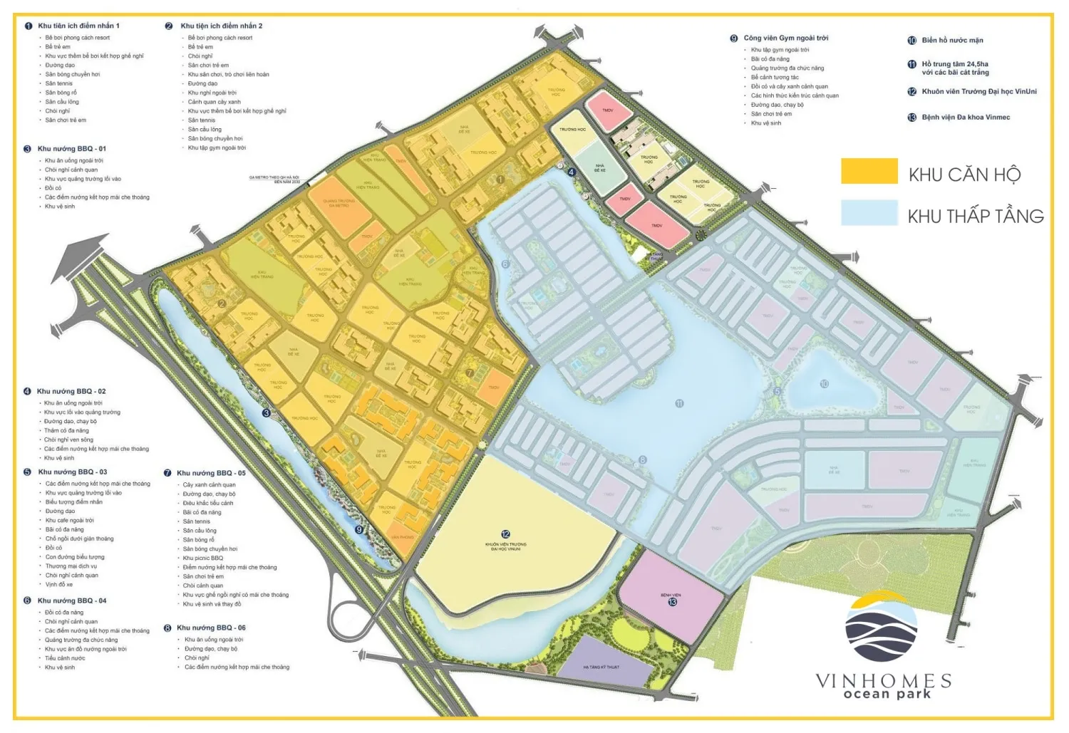 Mặt bằng Vinhomes Ocean Park 1