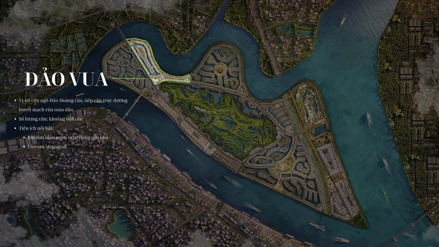Các phân khu tại Vinhomes Royal Island