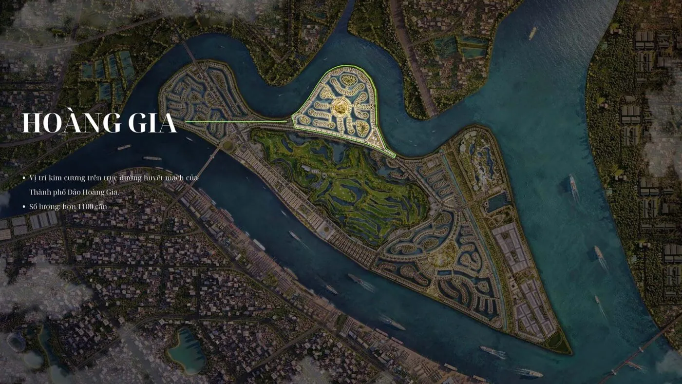 Các phân khu tại Vinhomes Royal Island