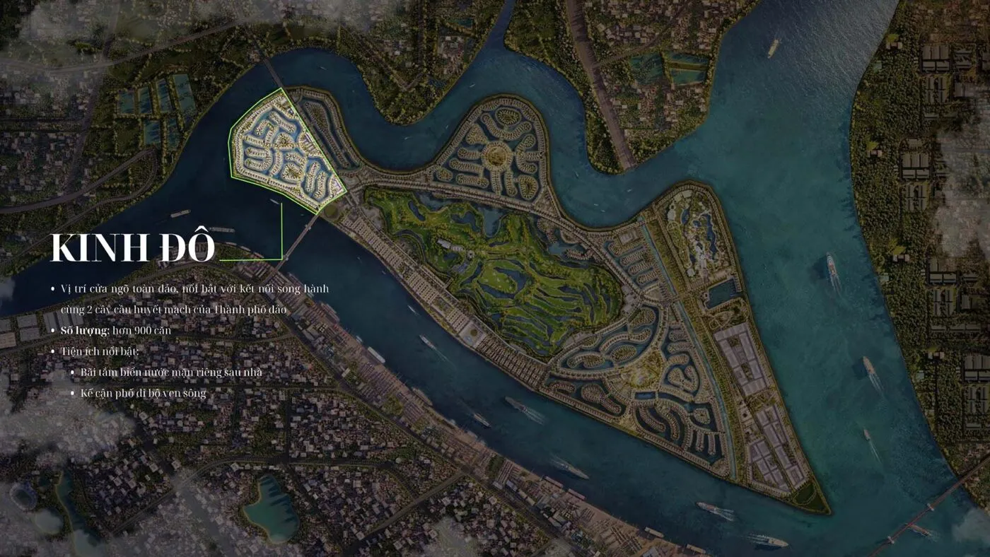 Các phân khu tại Vinhomes Royal Island