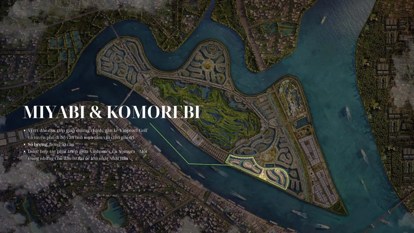 Các phân khu tại Vinhomes Royal Island