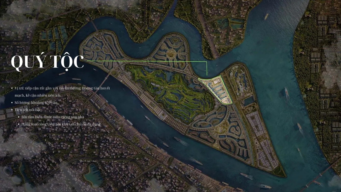 Các phân khu tại Vinhomes Royal Island