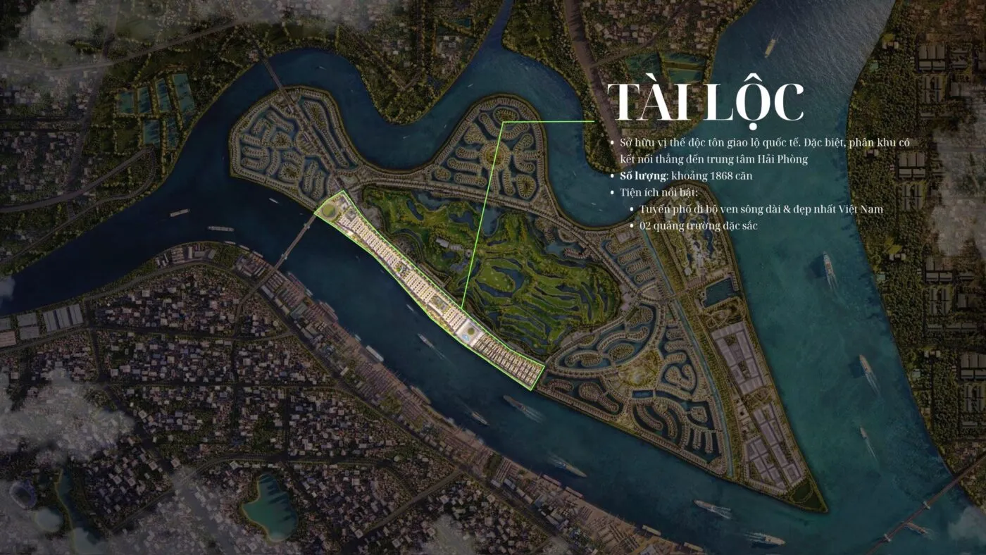 Các phân khu tại Vinhomes Royal Island